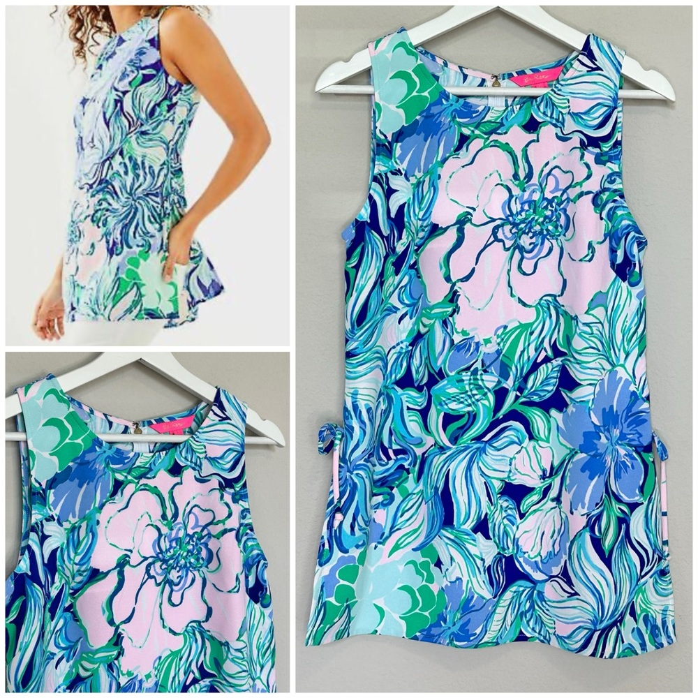 Lilly Pulitzer Donna Top Party Thyme